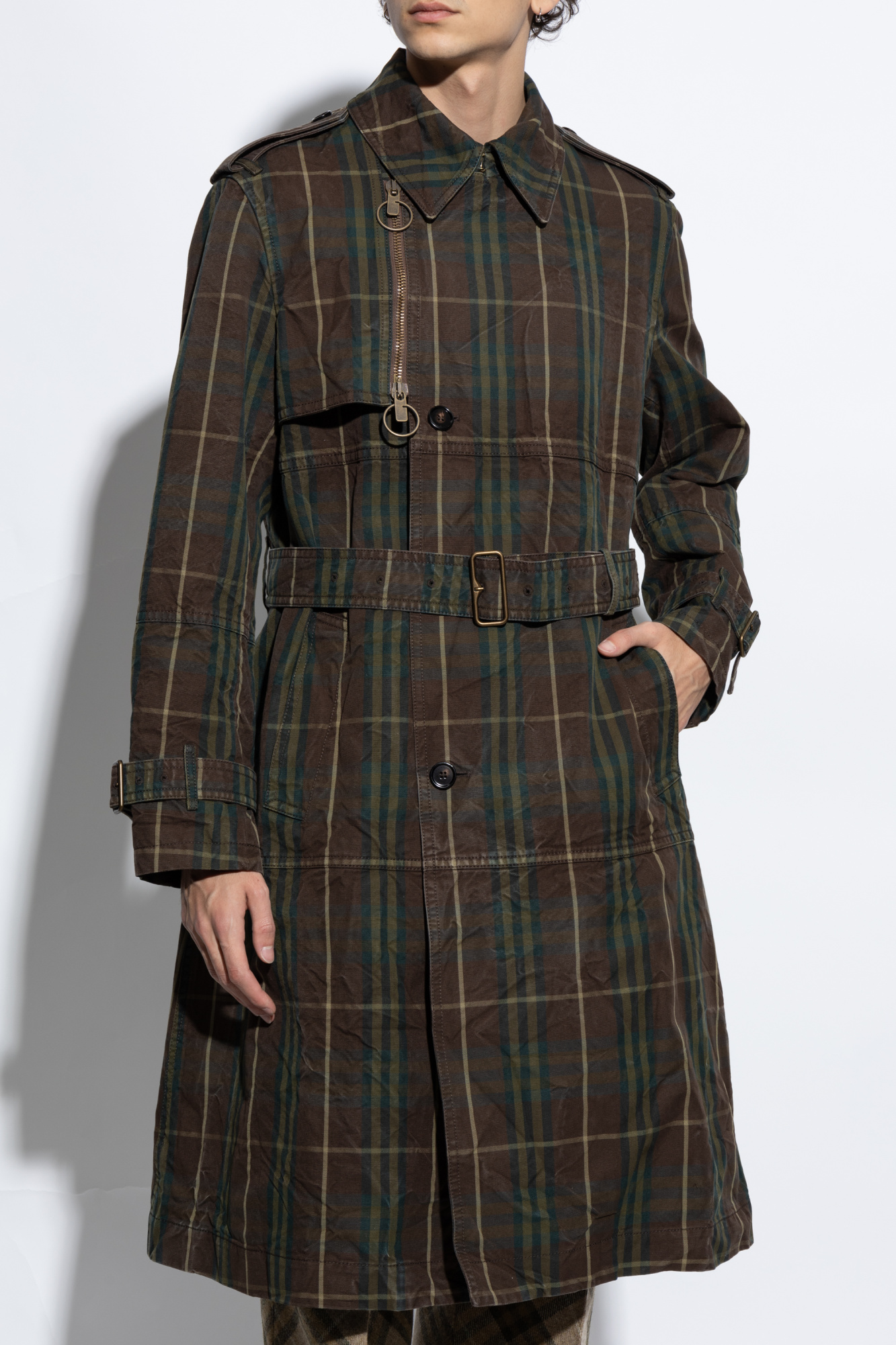 Brown Trench coat with vintage effect Burberry - Vitkac Italy Brown Trench coat with vintage effect Burberry - Vitkac Italy